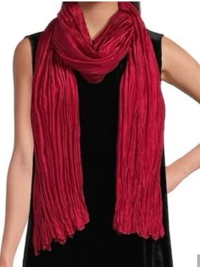EILEEN FISHER Ruby Silk Scarf, NWT